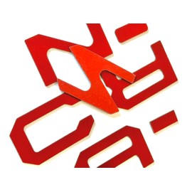 Red Tailgate Letters Compatible with Santa Cruize 2022-Up Rear ABS Plastic Selfadhesive Inserts Not Decals