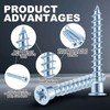 Blulu 400 Pcs 7 mm x 50 mm Confirmat Screws,