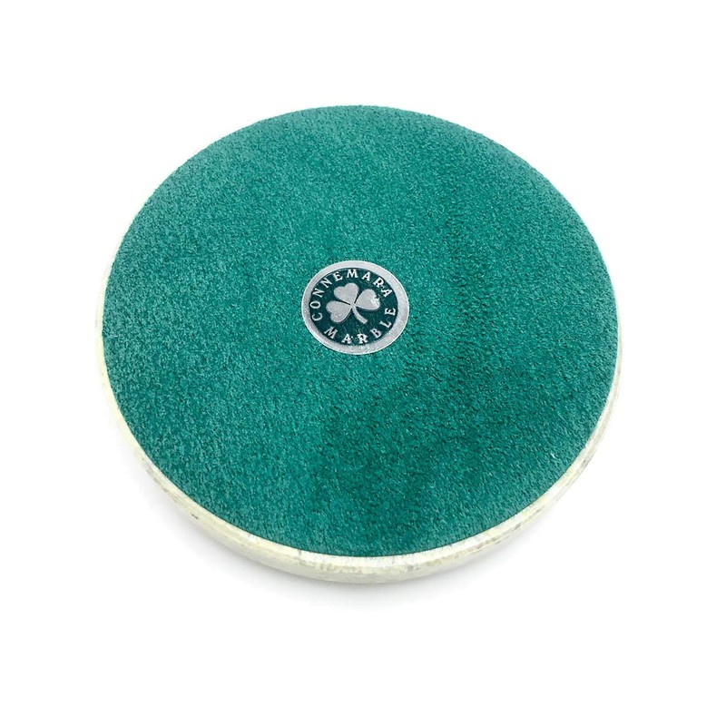 Irish Connemara Marble Paperweight with Marble Dome