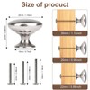 ShipeeKin 10x Satin Nickel Cabinet Knobs Door Knob for Kitchen
