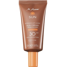 M. Asam SUN Intensive Anti-Ageing Sun Cream Face SPF 30 (50 ml) - Face Cream with Instant Protection Against UVA & UVB Radiation, Prevents Sun-Related Skin Damage, with Aloe Vera & Coconut Water
