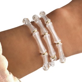 Bangles Bracelets for Women Jade Bamboo Bracelets Dainty Bamboo Bangle Bracelet for Women Trendy Jewelry Gifts