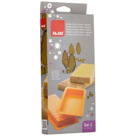 Ibili Nougat Mould Set Trunk & Ounces 2 Pieces, polyethylene, Orange, 23 x 10 x 2 cm