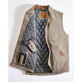 Venado Concealed Carry Vest for Men - Built-in Left and Right Handed Holster (Light Olive, X-Large)