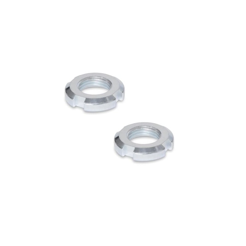 Ganter Normelemente Slot Nuts DIN 70852, Pack of 2, Steel,