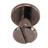 200 Sets Chicago Screws 9.5x8mm DIY Uniform Coating Brass Leather