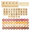 Xylolin Montessori Toys for Toddlers, Wooden Math Number Blocks Counting