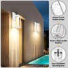 2-Pack Outdoor Wall Light Fixture, Exterior Waterproof Wall Lantern Sconce