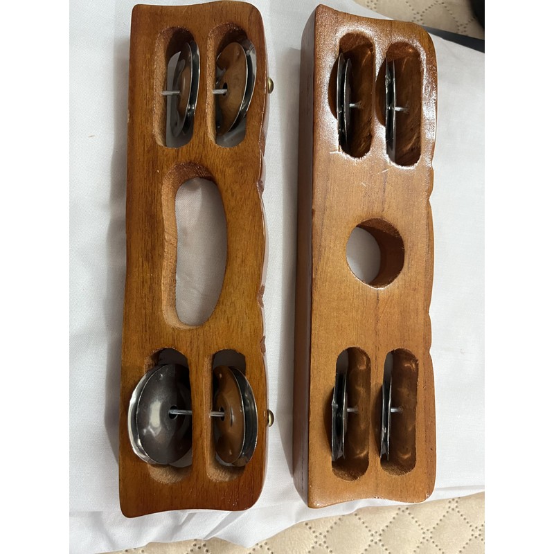 Wooden Manjira Bhajan Manjeera lakdi kartal khartal instruments Krishan bhajan