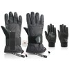 devembr Advanced Snowboarding Gloves with Wrist Guards & Removable Liners,