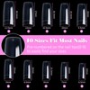 Pack of 500 French Artificial Nail Tips Set False Acrylic