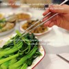 5 Pairs 316 Stainless Steel Metal Chopsticks - 9.5" Non-Slip