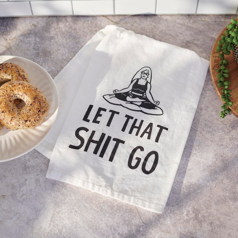 Primitives by Kathy Decorative Kitchen Towel - Let That Go,
