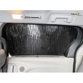 GalaxyAutoShield Custom Fit Rear Side 2nd Row Window Sunshades (2pcs) for 2021 2022 2023 2024 2025 Toyota Sienna Minivan, Insulated Privacy Accessories Blockout UV Reflector Protection - Made in USA