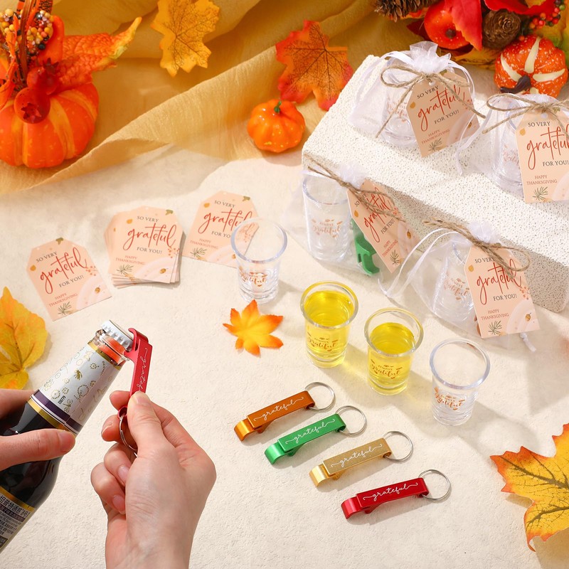 Thanksgiving Party Favors Bulk Fall Gifts, 12 Set, Grateful