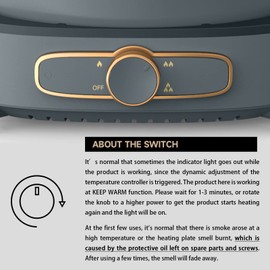 Dezin Hot Pot Electric with Divider, 6L Double-Flavor Shabu Shabu Pot, Dual Sided Removable Non-Stick Hotpot Pot Electric, 3" Depth Chinese Hot Pot with Multi-Power Control, 2 Silicone Ladles Included