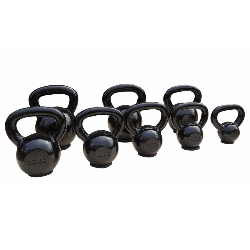 KETTLEBELL GHISA VERNICIATA E BASE IN GOMMA 12Kg