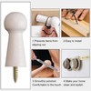 MOROBOR 10pcs Wooden Coat Hooks Shaker Pegs Decorative Coat Peg