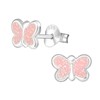 2 Pairs of Children's Earrings Nickel-Free 925 Sterling Silver Unicorn