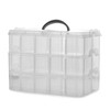 Pukkr 3 Tier Stackable Craft Storage Box – 30 Adjustable