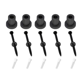 skysen 5 PCS 1-5/16" Barn Door Wall Spacer with Screws for Sliding Barn Door Hardware Connection Device Metal Steel Track to Wall(Spacer-34)
