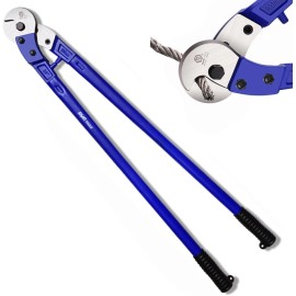 RUR 36” Heavy Duty Wire Rope Cutter Forged T8 Alloy Steel HRC62 Sharp Pliers for Sta