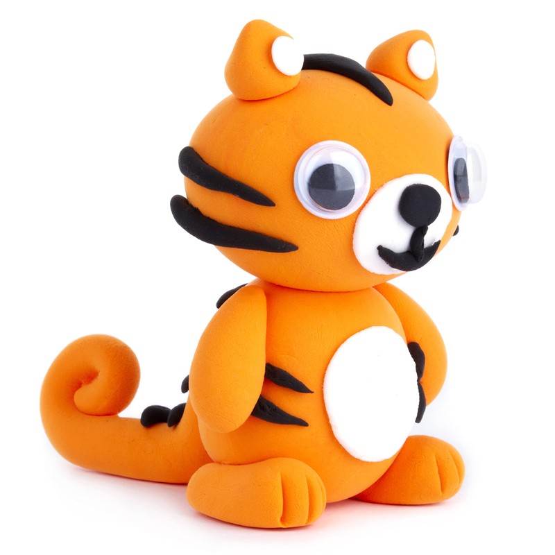 Clay Pals Tiger - Easy Sculpt Fun Fast Air Drying