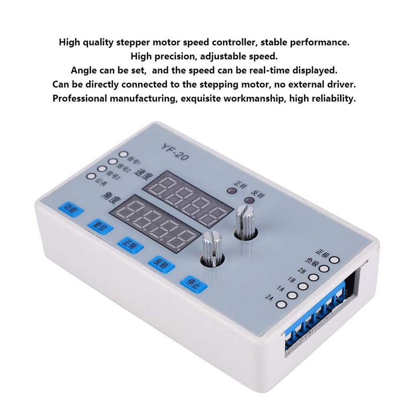 Stepper Motor Speed Controller 0.1-999 RPM Micro Stepper Motor DC