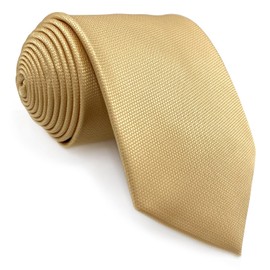 S&W SHLAX&WING Ties for Men Solid Yellow Formal Tie and Pocket Square Satin XL Slim, Tie 147 cm x 8 cm