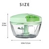 Ourokhome Manual Food Processor Vegetable Chopper, Portable Hand Pull String