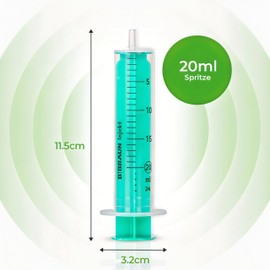 MedixX Disposable Syringes Set 20 ml without Needles in Various Sizes for Hobby and DIY Syringes Individually Sterile Packed in Practical Sliding Seal Bag (10 x 20 ml)