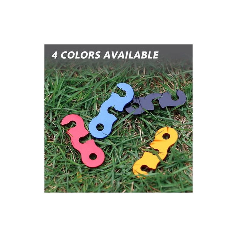 30 Pack Aluminum Alloy Guyline Tensioners for Outdoor Camping