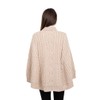 SAOL Pregnancy Poncho Cardigan 100% Merino Wool Cable Knit Irish