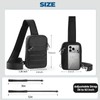 Sling Bag, Tactical Anti Theft Crossbody Bag with Zipper Lock