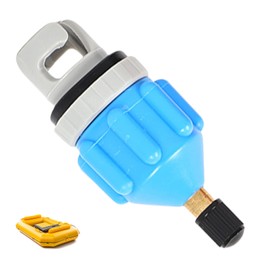 SUP Pump Adapter, SUP Valve Adapter for Compressor, Dinghy Motor Accessories, Air Pump Adapter, Air Valve Adapter, Electric, Valve Adapter for Stand Up Paddling Board, Paddle Board, Kayak (Blue)