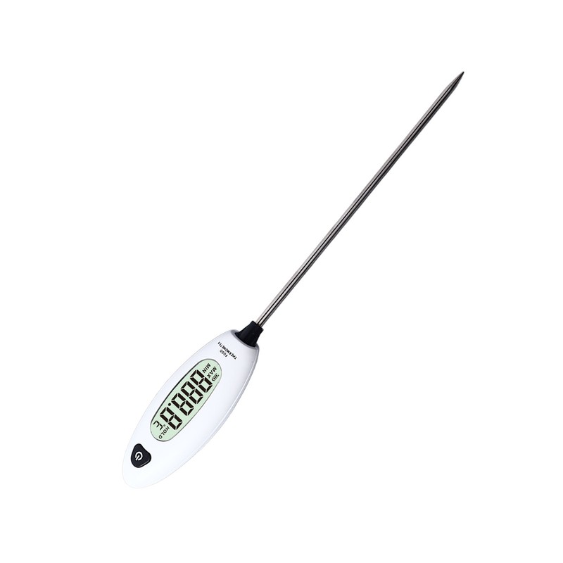 Food Thermometer Digital LCD Display Stainless Steel Probe for Home