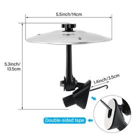 Car Crash Cymbal Air Vent 2025 Mini Metal Drum Cymbal for Car Vent Make Driving Fun for Drummer Music Lovers (Silver 2PCS)