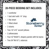 Stoneberry Home 20-Piece Bed Set with with Comforter, Sheet Set,