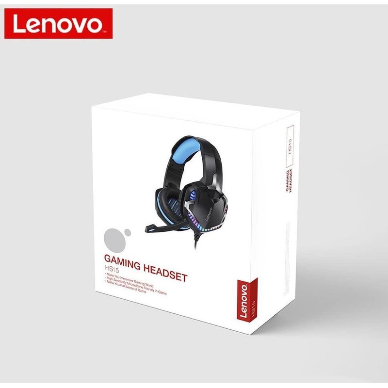 Lenovo HS15 3D Stereo Gaming Headset with Adjustable Microphone and