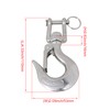logyues Swivel Hanging Hook 350KG Swivel Hoist Hook Safety Latch