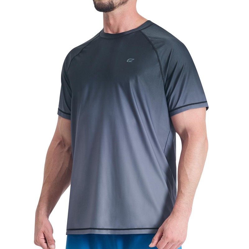 Camisetas de natación para hombre, protección solar UPF 50+, playera