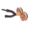 Violin Wall Mount with Bow Hook Wooden Viola Hanger Stand