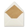 100x lined vintage envelopes DIN B6 125 x 176 mm