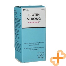 BIOTIN Fort Cheveux Et Ongles Supplément 60 Comprimés Méthionine Zinc