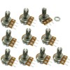 Aihasd B500K 500K Ohm Adjustment Single Linear Rotary Taper Potentiometer