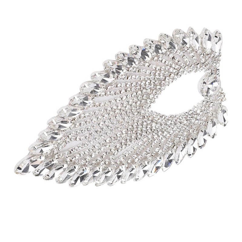 8.5 x 13cm Rhinestone Claw Chain Decorative Strass Crustal Horse