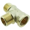 TAODAN Brass Pipe Fitting 3 Way NPT 1/2 Inch Hose