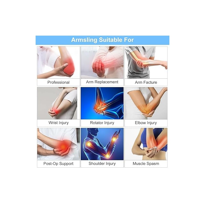 Arm Sling for Men and Women, Arm Sling with Adjustable
