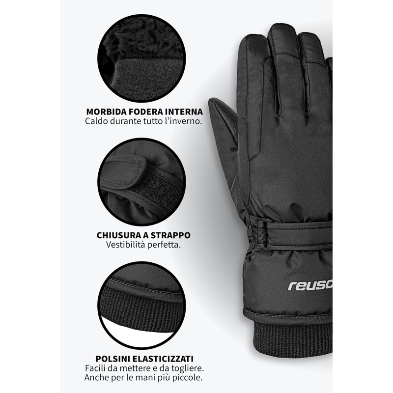 Reusch Guanti invernali bambini | caldi e impermeabili con polsini
