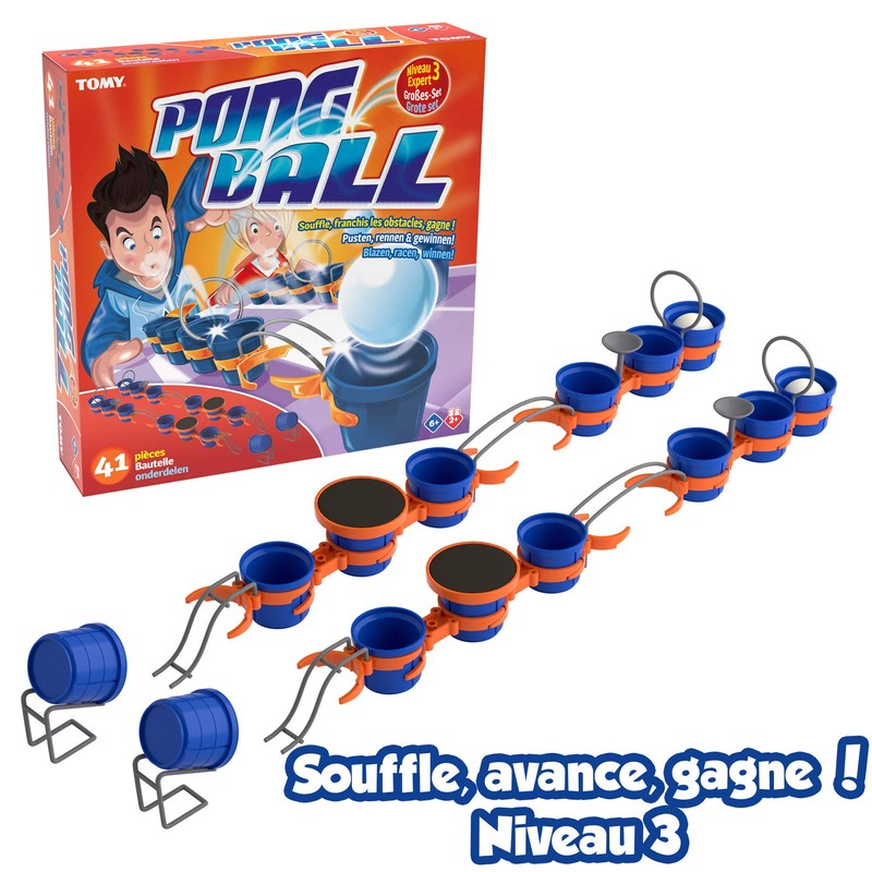 TOMY -14 Cups, 4 Ping Pong Balls, 8 Small, 6